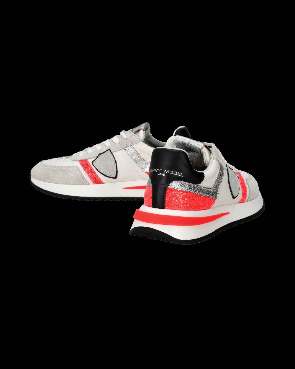 Philippe Model Sneakers Tropez 2.1 Donna Bianche e Arancioni in Pelle Scamosciata I Più Venduti