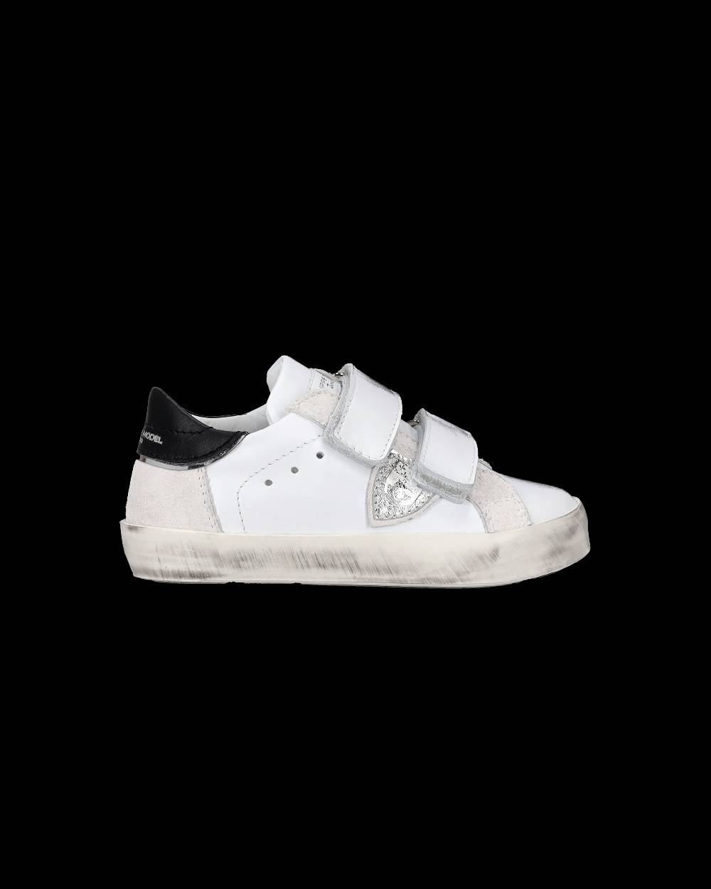 Philippe Model Sneakers Prsx Sportif da Bambini Bianche e Argento in Pelle In Saldo