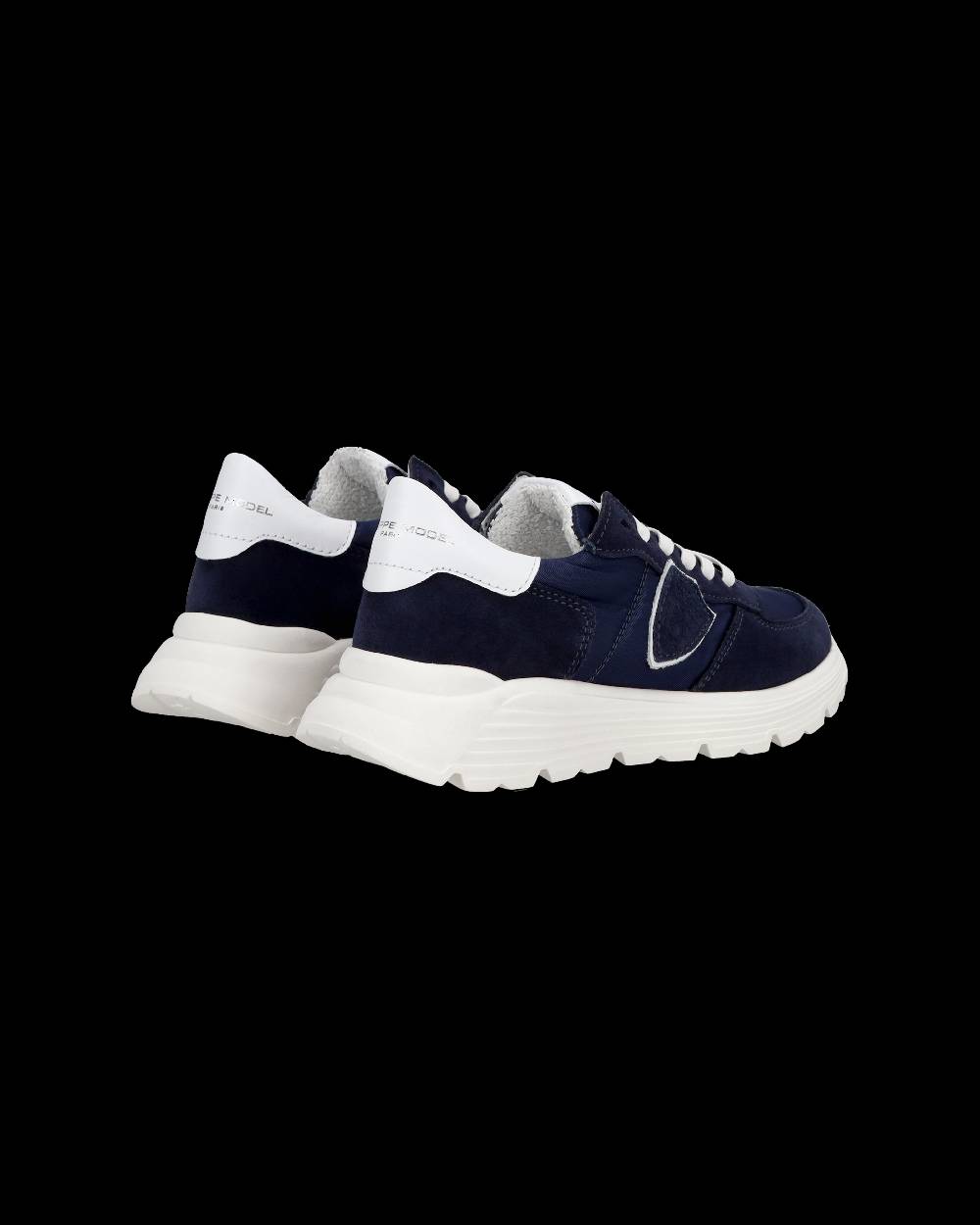 Philippe Model Junior Tropez Low-Top Sneakers in Leather, Blue Moda