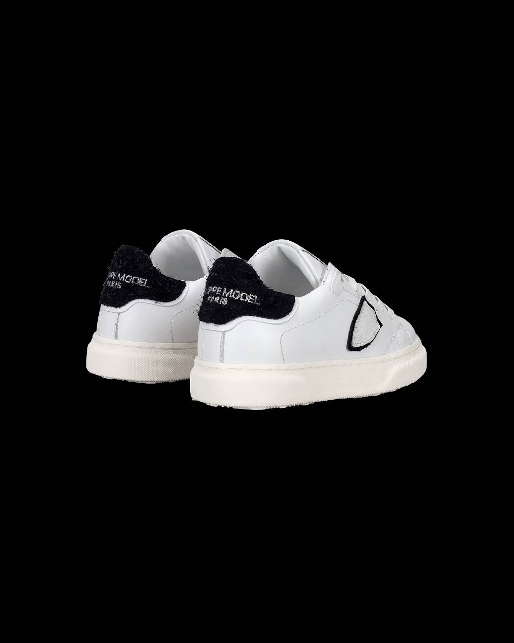 Philippe Model Sneakers da Bambini Temple Bianche e Blu in Pelle Nuovo