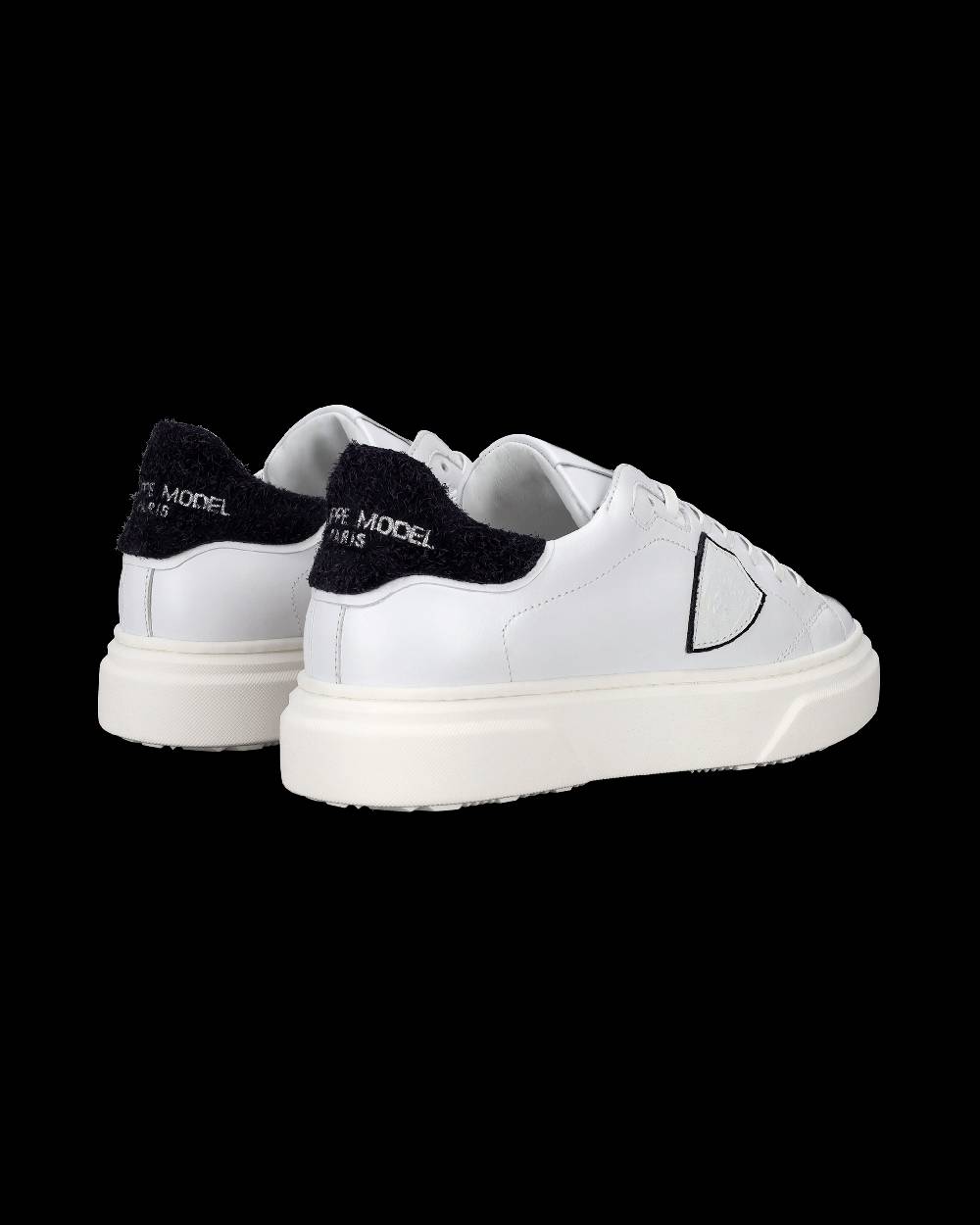 Philippe Model Sneakers Temple da Bambini Bianche e Blu in Pelle Vendita