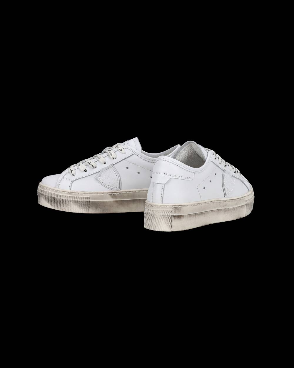 Philippe Model Sneakers basse Paris Haute da Bambino in pelle, Bianco Spedizione Gratuita