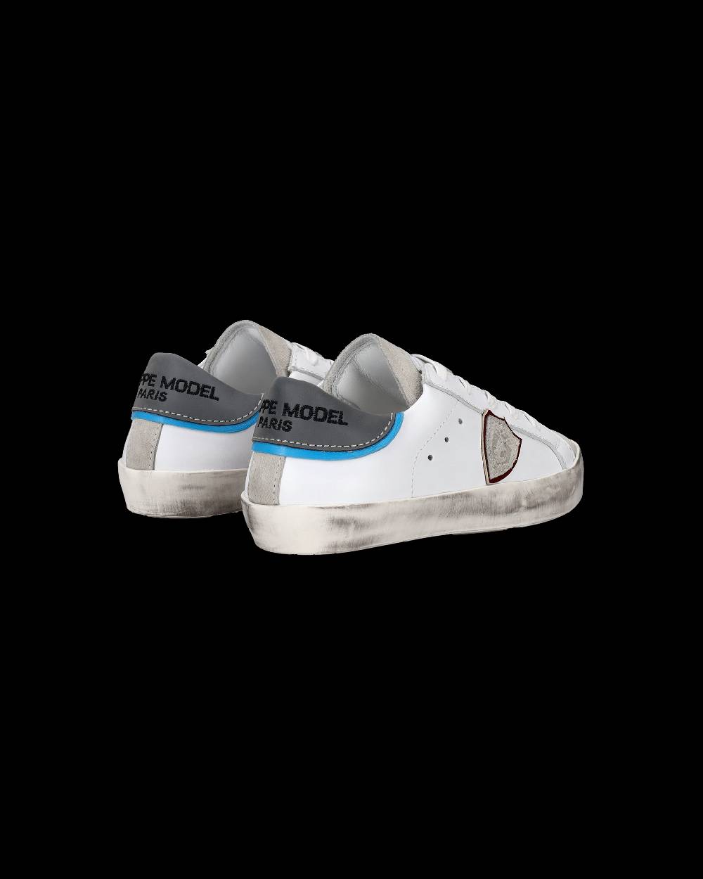 Philippe Model Scarpe da Bambini Prsx Bianche e Argento in Pelle Acquista Ora