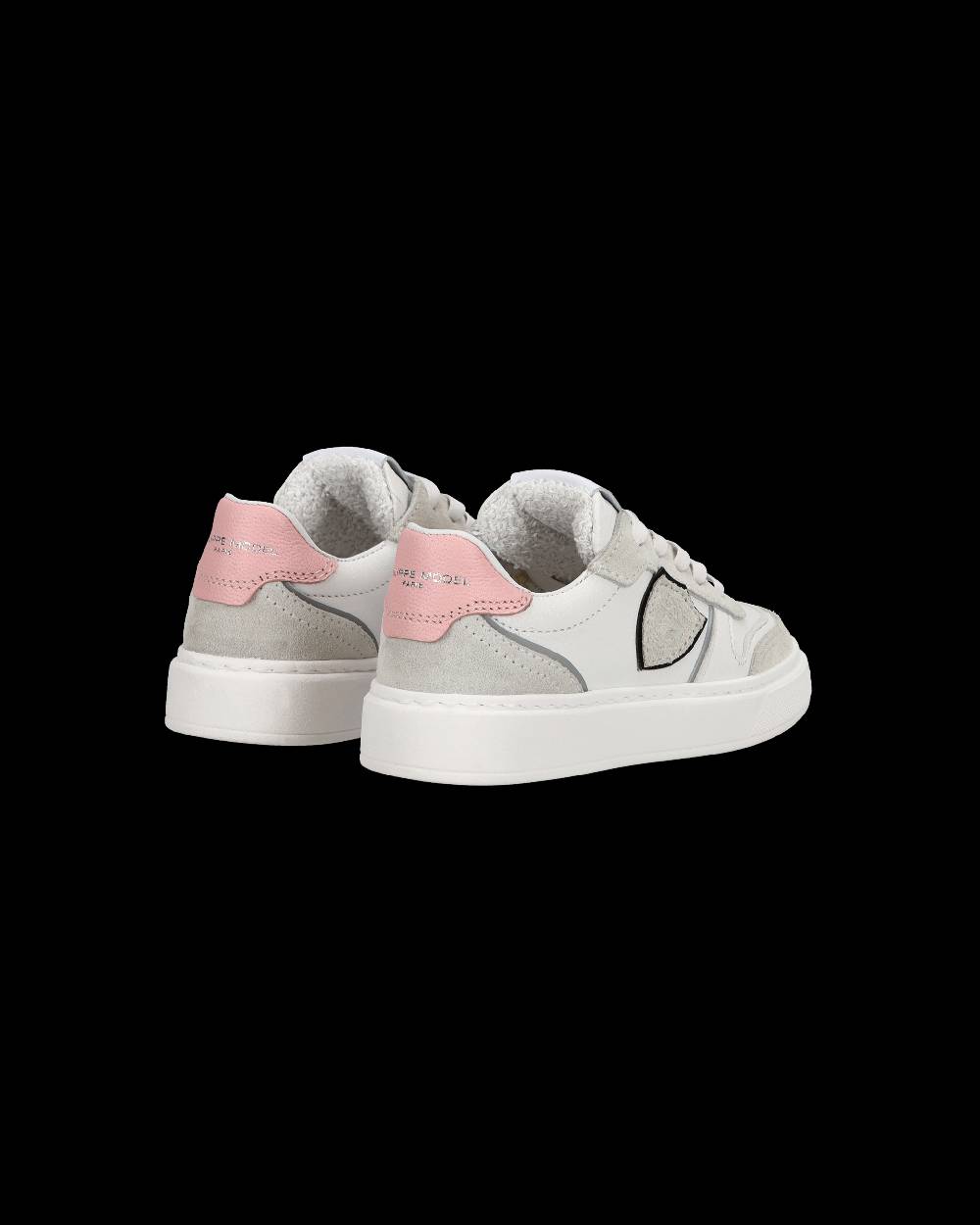 Philippe Model Baby Nice Low-Top Sneakers in Leather, Brown Blue Consegna Veloce