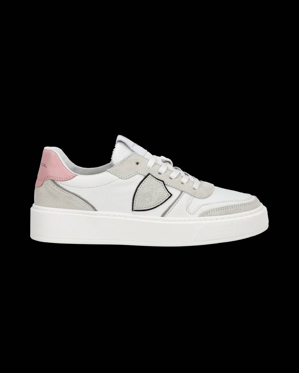 Philippe Model Junior Nice Low-Top Sneakers in Leather, Brown Blue Fino Al -60%