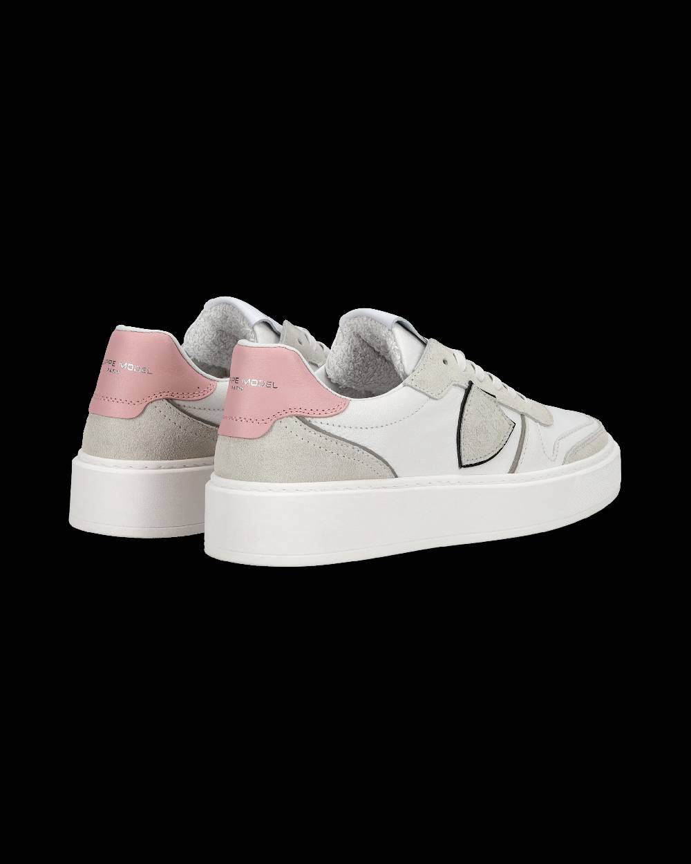 Philippe Model Junior Nice Low-Top Sneakers in Leather, Brown Blue Fino Al -60%