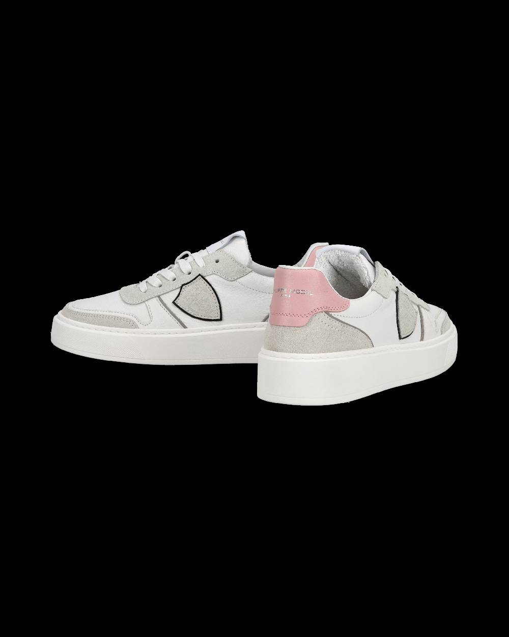 Philippe Model Junior Nice Low-Top Sneakers in Leather, Brown Blue Fino Al -60%
