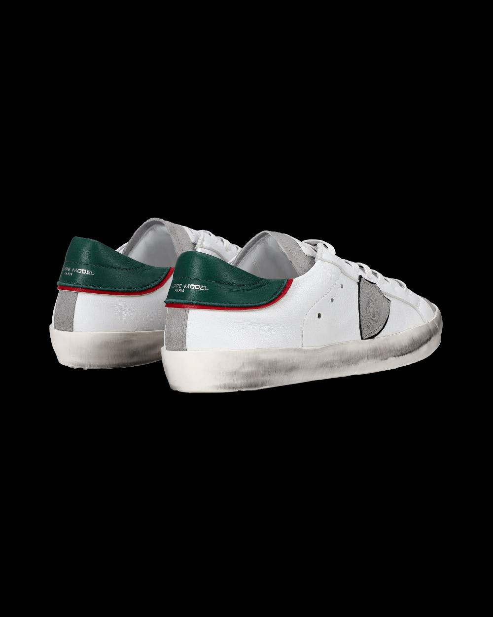 Philippe Model Sneakers Prsx da Ragazzi Bianche e Verdi in Pelle Affare Del Giorno
