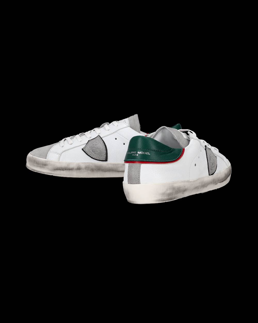 Philippe Model Sneakers Prsx da Ragazzi Bianche e Verdi in Pelle Affare Del Giorno