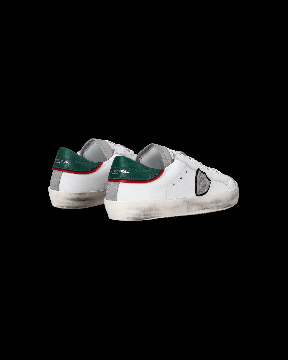Philippe Model Sneakers da Bambini Prsx Bianche e Verdi in Pelle Sottocosto