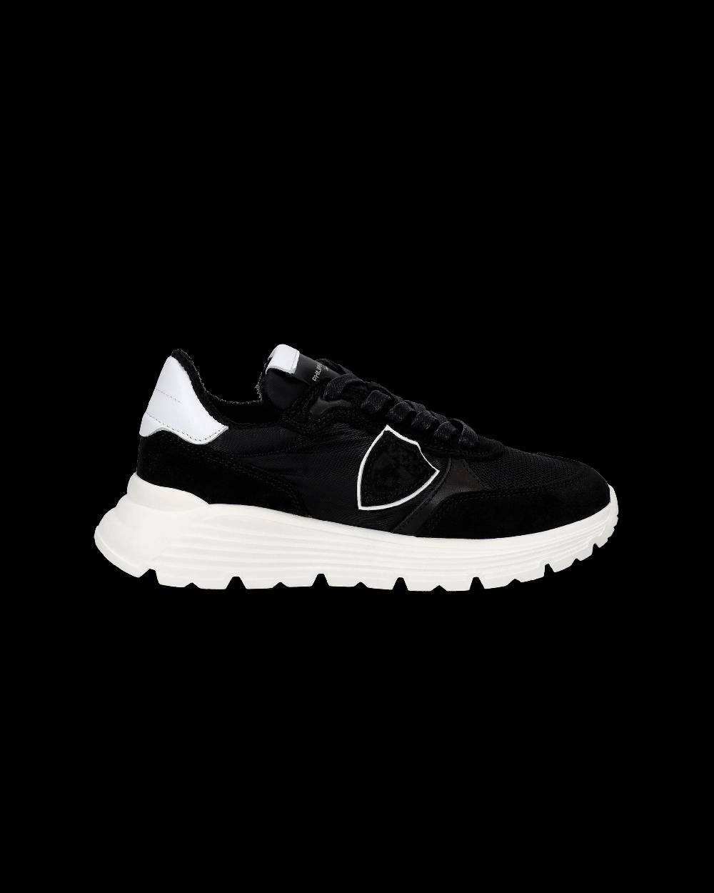 Philippe Model Sneakers Antibes basse da Bambini Nere in Tessuto Tecnico Sconto