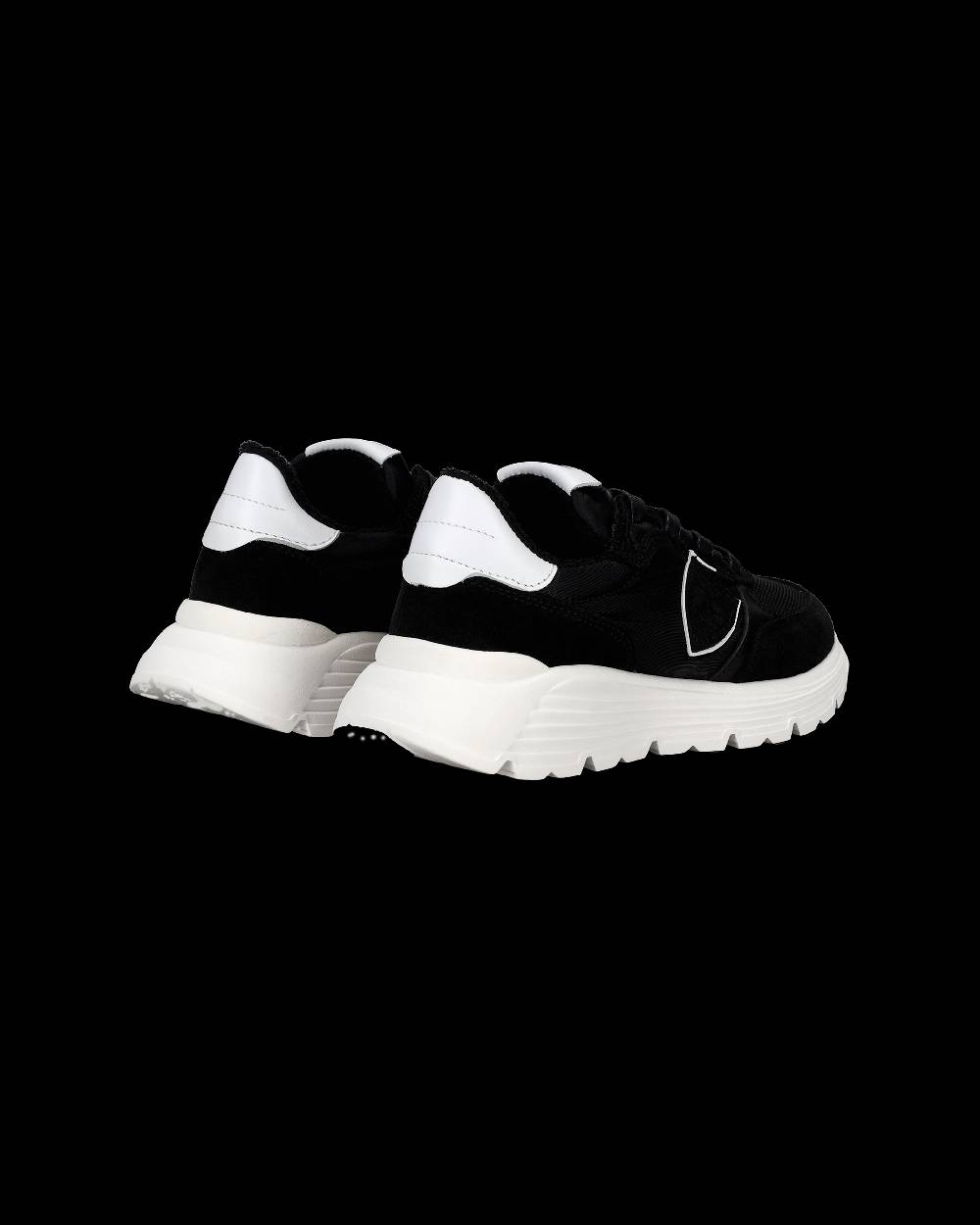 Philippe Model Sneakers Antibes basse da Bambini Nere in Tessuto Tecnico Sconto
