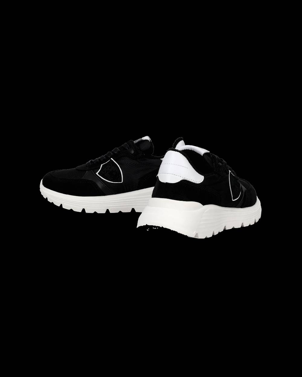 Philippe Model Sneakers Antibes basse da Bambini Nere in Tessuto Tecnico Sconto