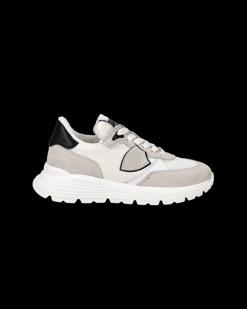 Philippe Model Sneakers Antibes basse da Bambini Bianche in Tessuto Tecnico Economico