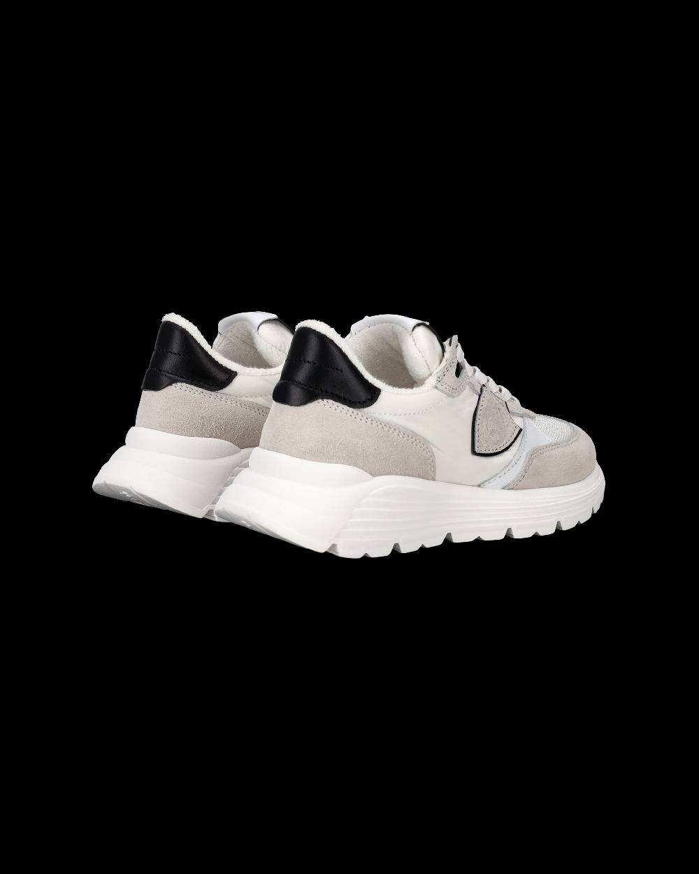 Philippe Model Sneakers Antibes basse da Bambini Bianche in Tessuto Tecnico Economico