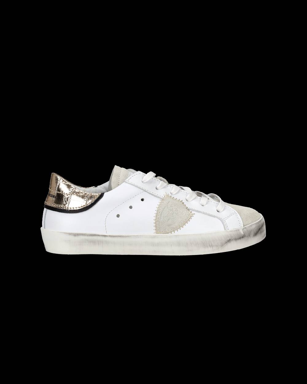 Philippe Model Sneakers Paris da Bambini Oro in Pelle Offerte