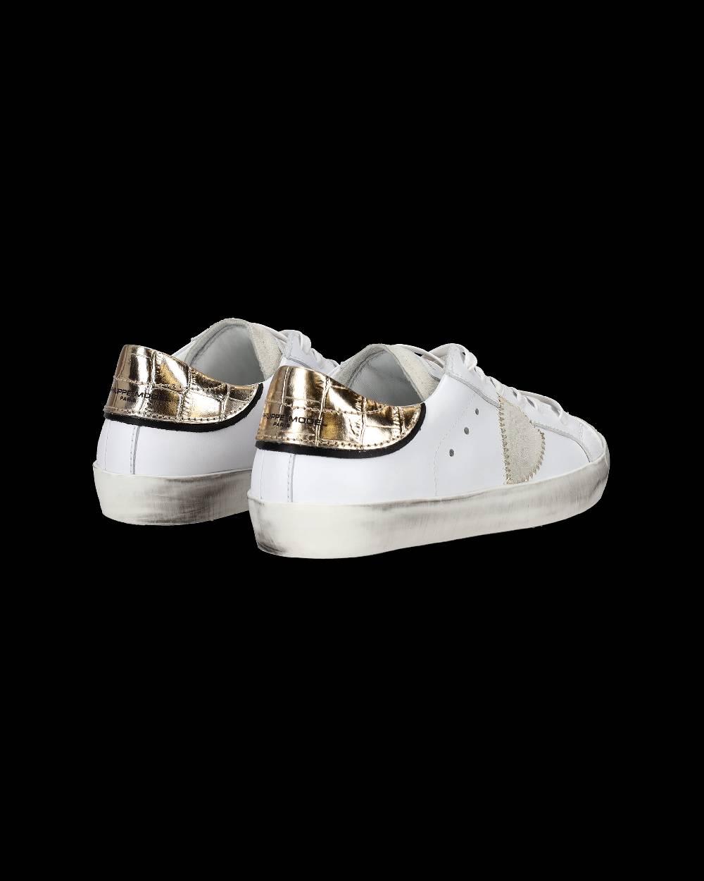 Philippe Model Sneakers Paris da Bambini Oro in Pelle Offerte