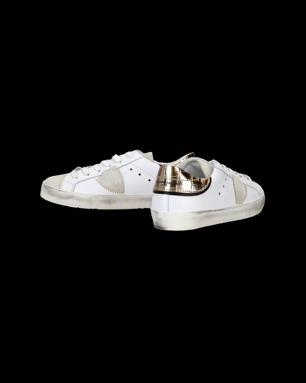 Philippe Model Sneakers Paris da Bambini Oro in Pelle Offerte