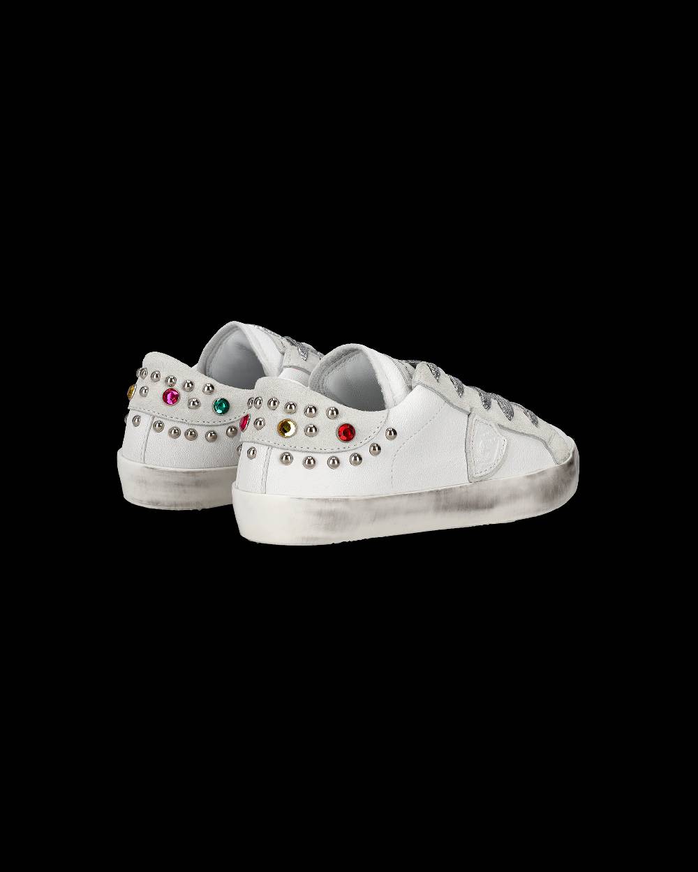 Philippe Model Sneakers Paris da Bambini Bianche e Grigie in Pelle Hotsell