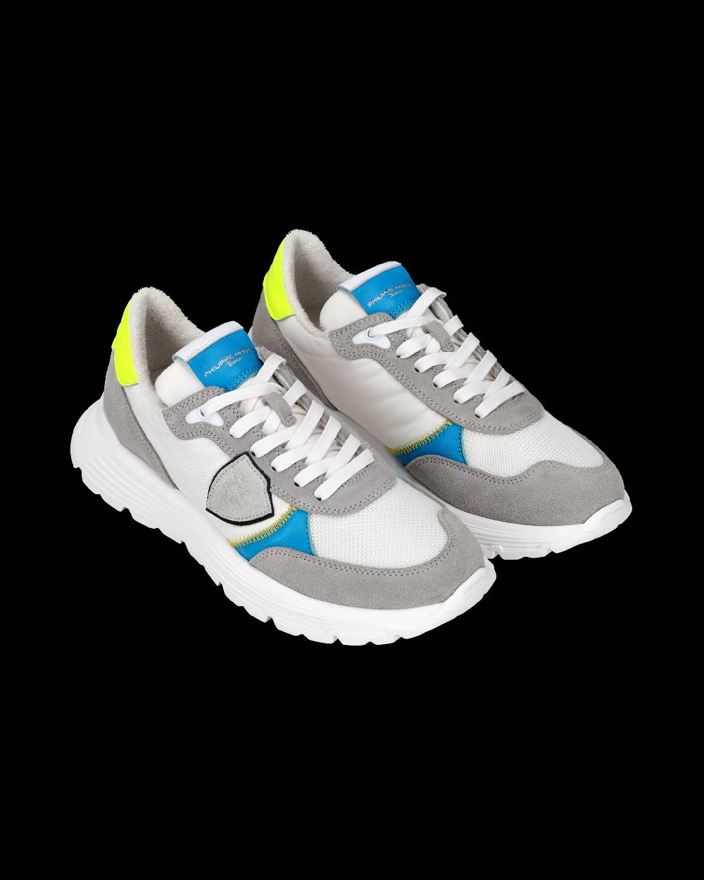 Philippe Model Sneakers Antibes da Bambini Grigie e Gialle in Pelle Vendite Flash