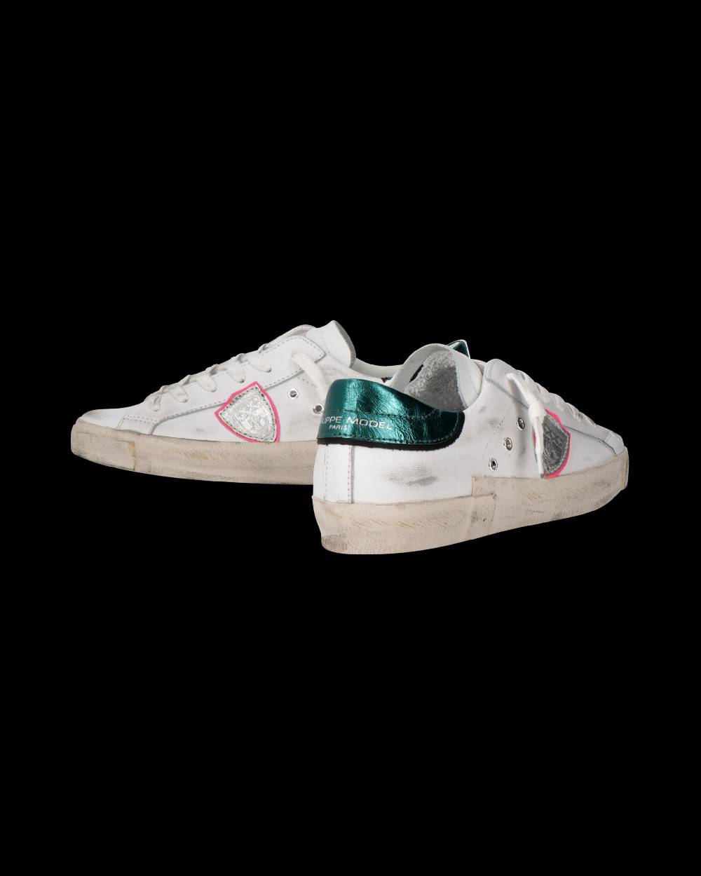 Philippe Model Sneaker Prsx Donna, Bianco e Petrolio Soddisfazione Garantita