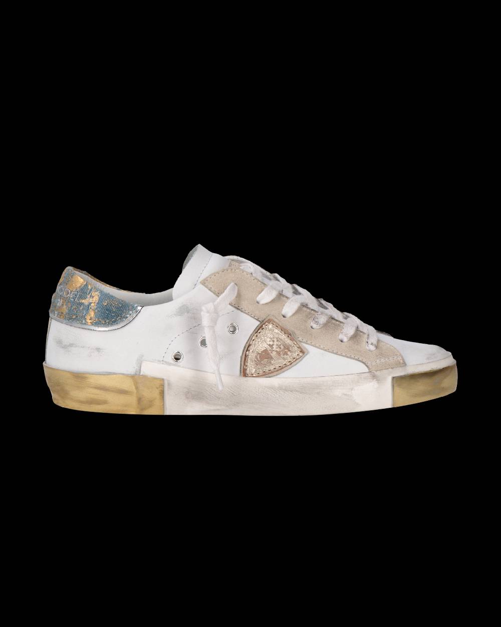 Philippe Model Sneaker Prsx Donna, Bianco e Azzurro Vendita