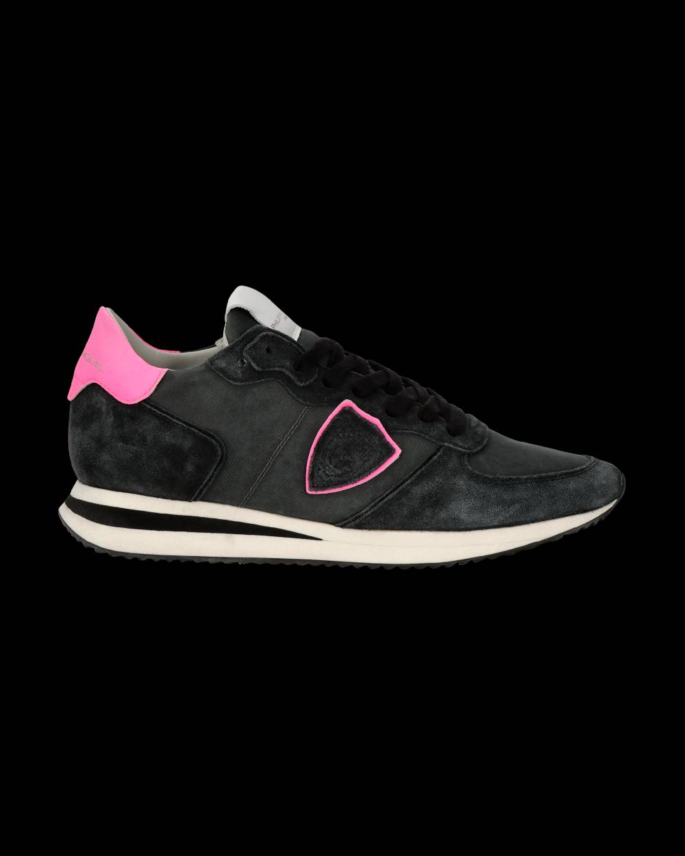 Philippe Model Sneaker Trpx Donna, Nero e Fucsia Qualità Garantita
