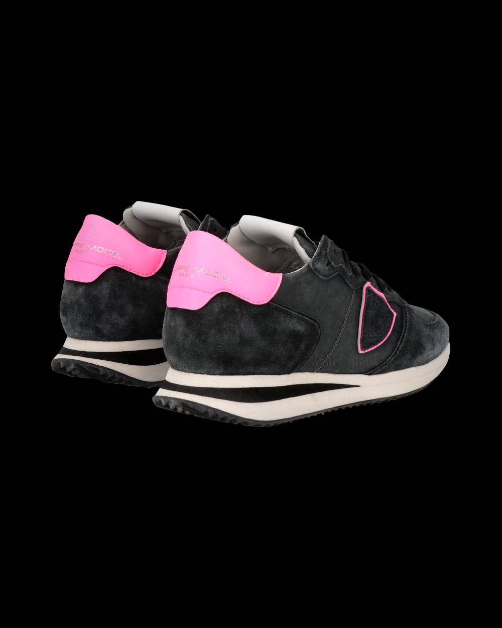 Philippe Model Sneaker Trpx Donna, Nero e Fucsia Qualità Garantita
