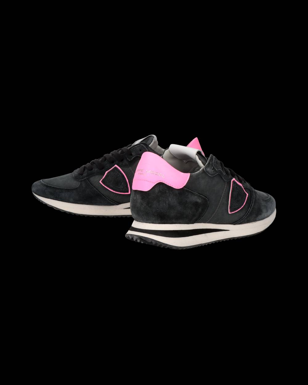 Philippe Model Sneaker Trpx Donna, Nero e Fucsia Qualità Garantita