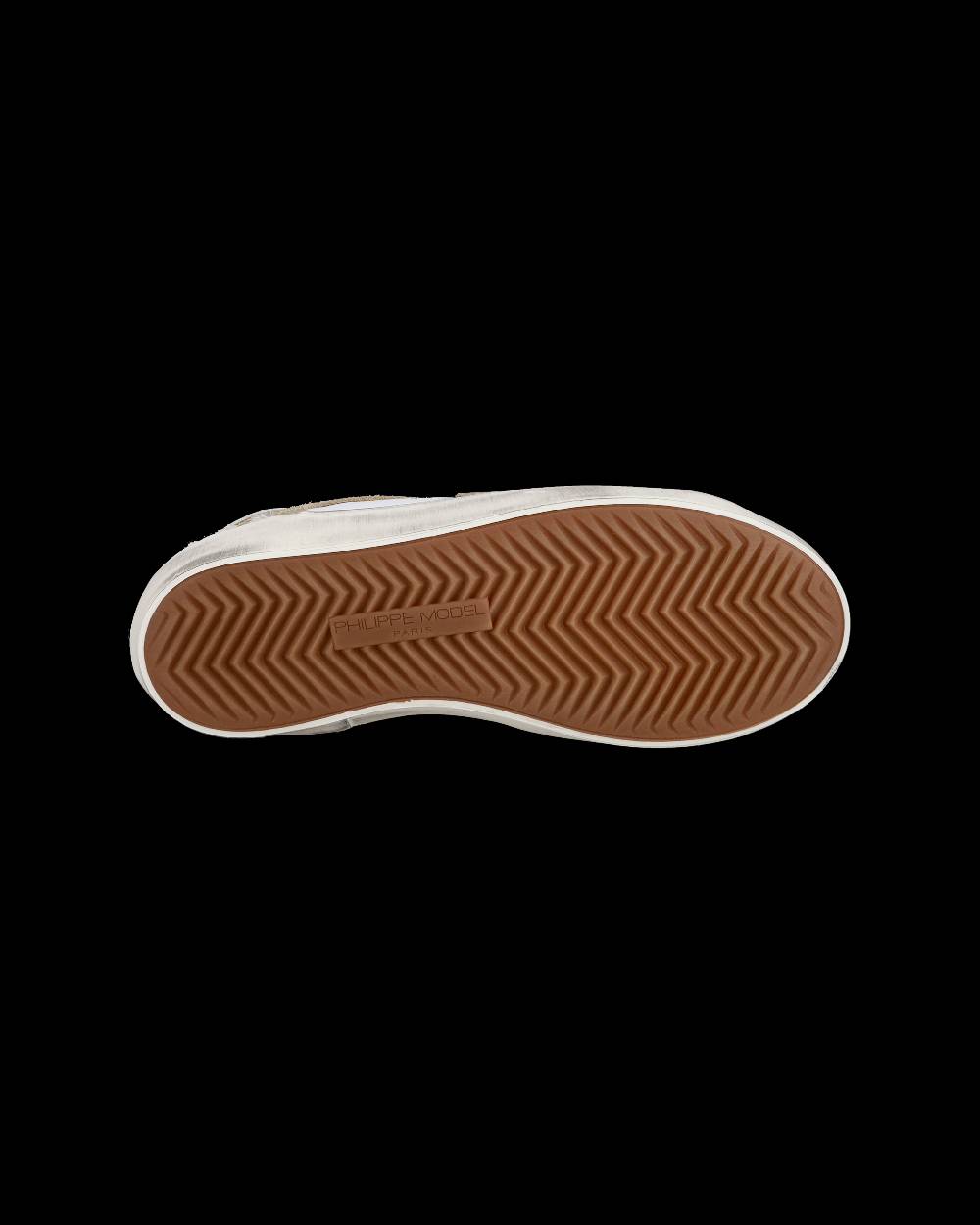 Philippe Model Sneakers basse Paris da Bambino in pelle, Bianco Oro Acquista Ora