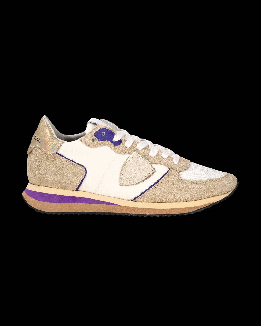 Philippe Model Sneaker Trpx Donna, Beige e Violetto Vendita Calda