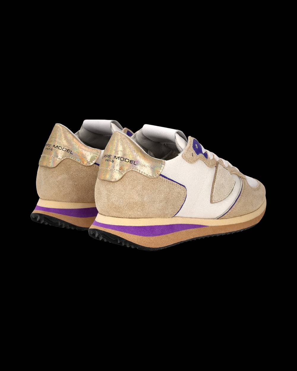 Philippe Model Sneaker Trpx Donna, Beige e Violetto Vendita Calda