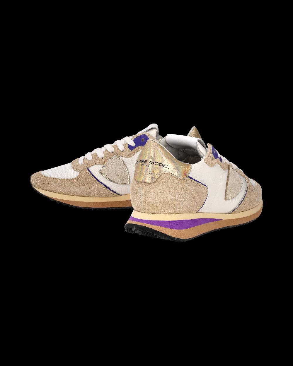 Philippe Model Sneaker Trpx Donna, Beige e Violetto Vendita Calda