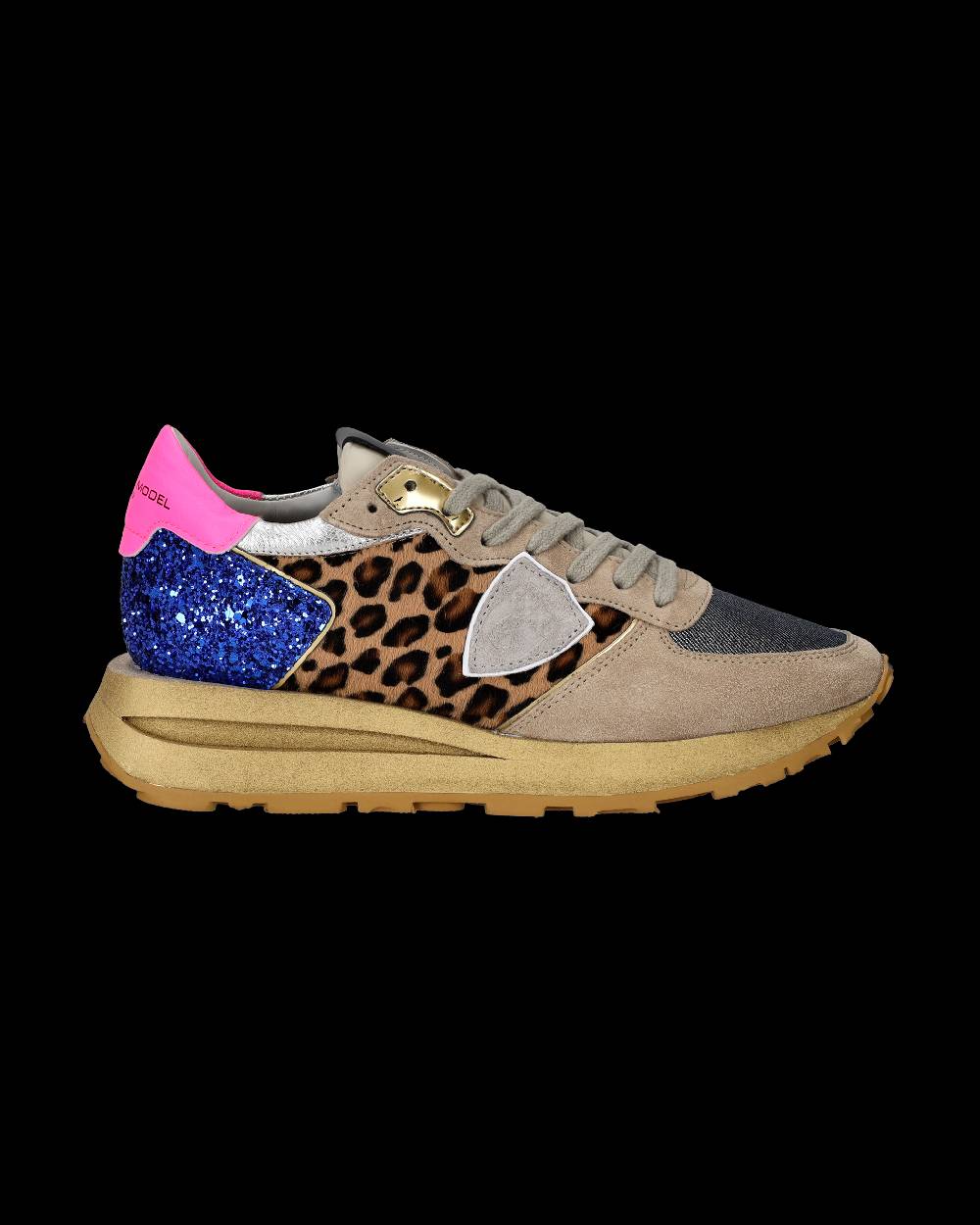 Philippe Model Sneaker basse Tropez Haute donna - beige, bluette e rosa I Più Venduti