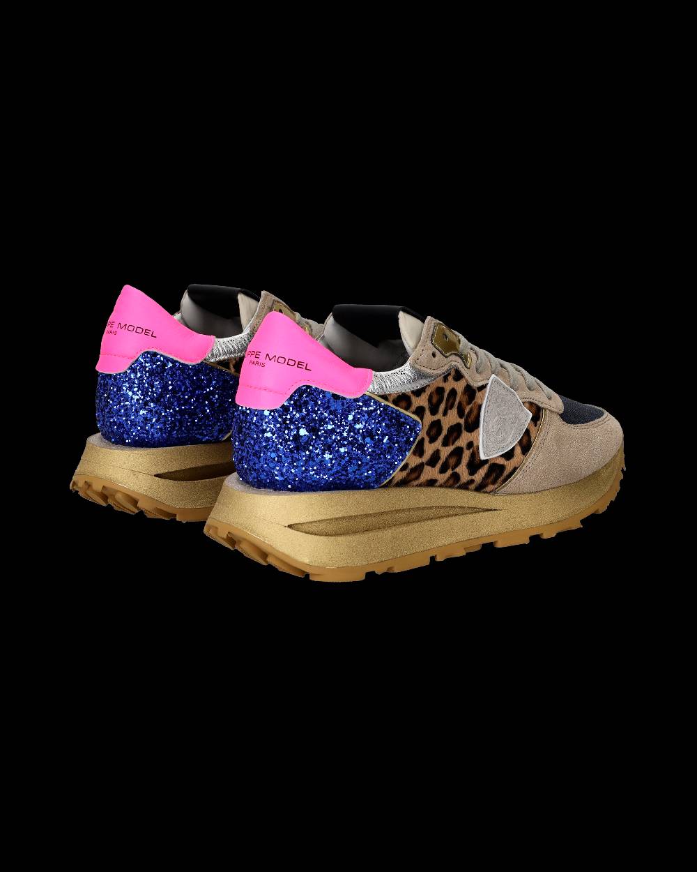 Philippe Model Sneaker basse Tropez Haute donna - beige, bluette e rosa I Più Venduti