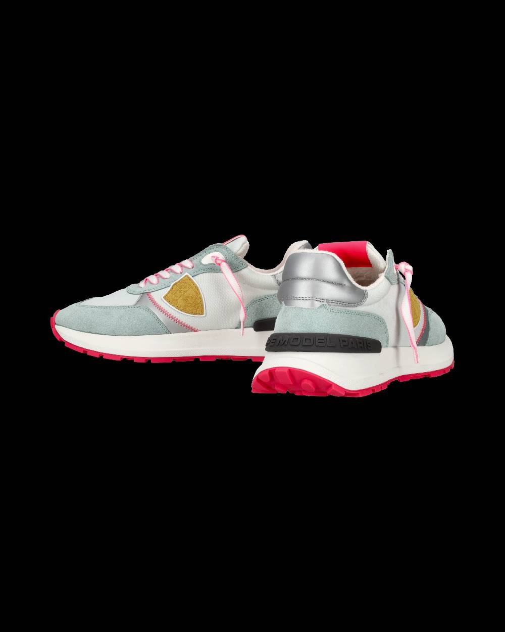 Philippe Model Sneaker bassa Antibes donna - verde acqua e fucsia In Saldo