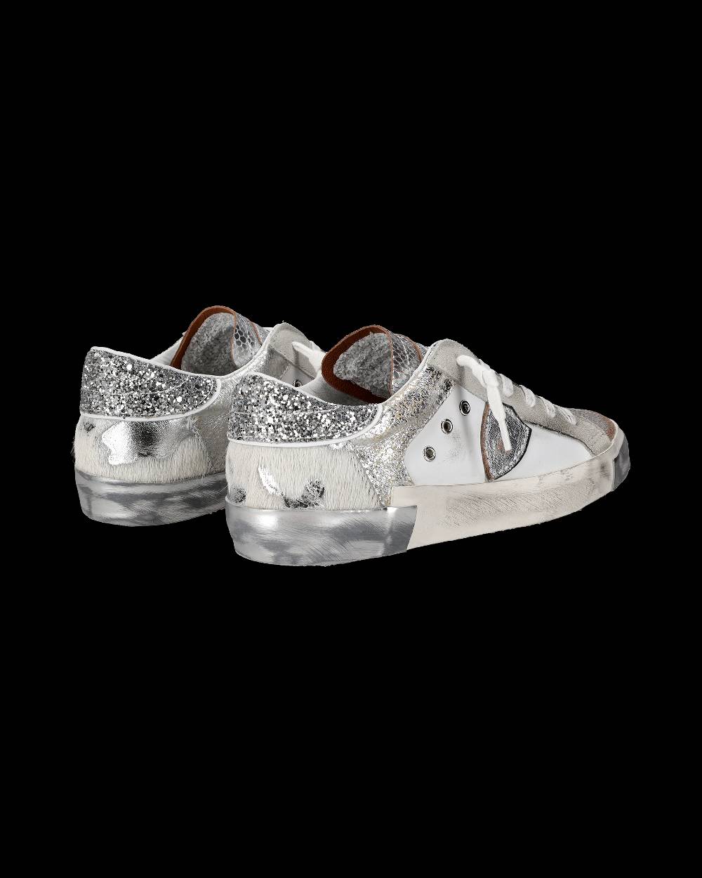 Philippe Model Sneaker bassa PRSX donna - bianco e argento Nuova