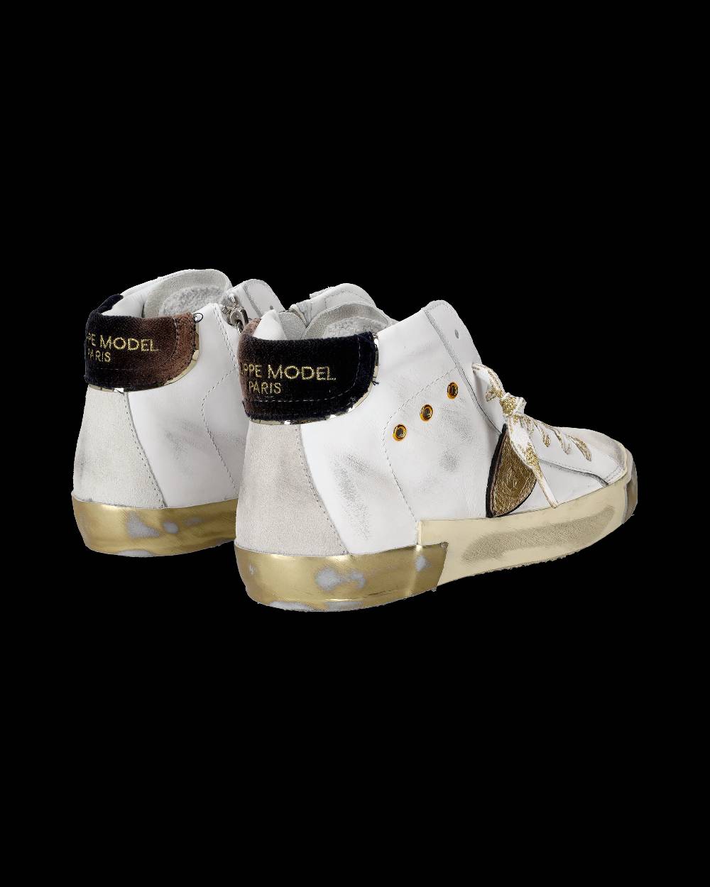Philippe Model Sneaker high Paris donna - bianco e oro Italia