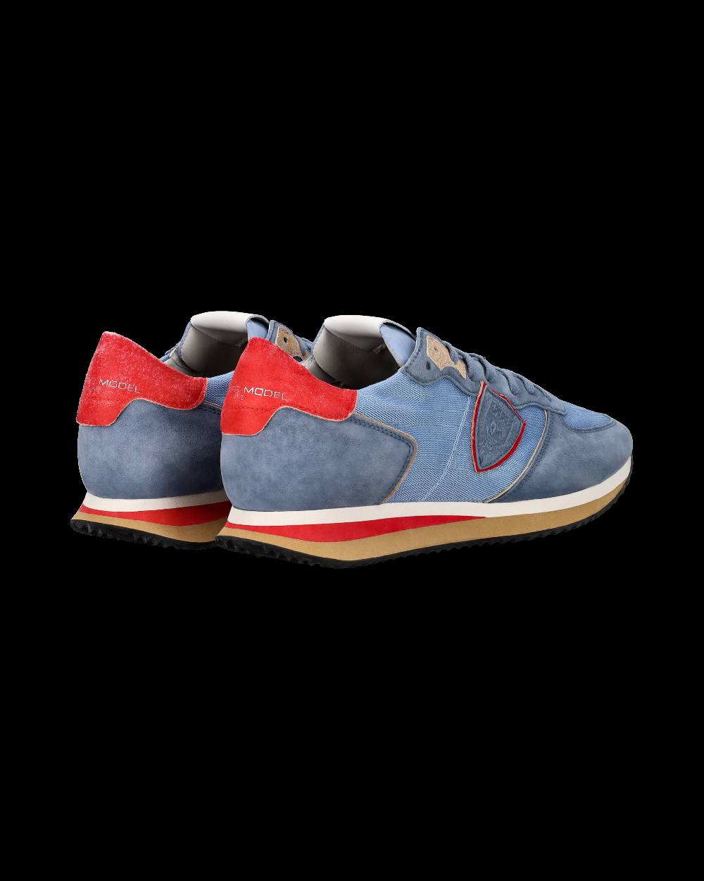 Philippe Model Sneaker casual Trpx da uomo in nylon e pelle Nabuk - Azzurro Negozi Online