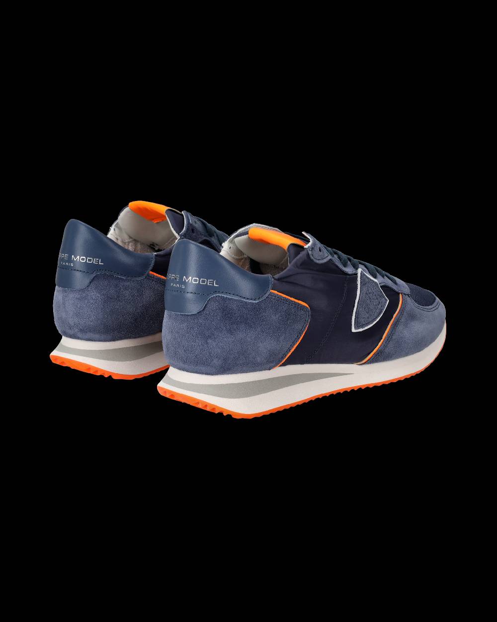 Philippe Model Sneakers Trpx da Uomo Blu e Arancioni in Tessuto Tecnico Consegna Veloce