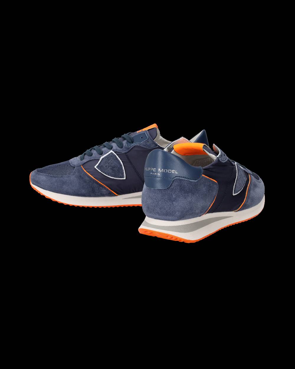 Philippe Model Sneakers Trpx da Uomo Blu e Arancioni in Tessuto Tecnico Consegna Veloce