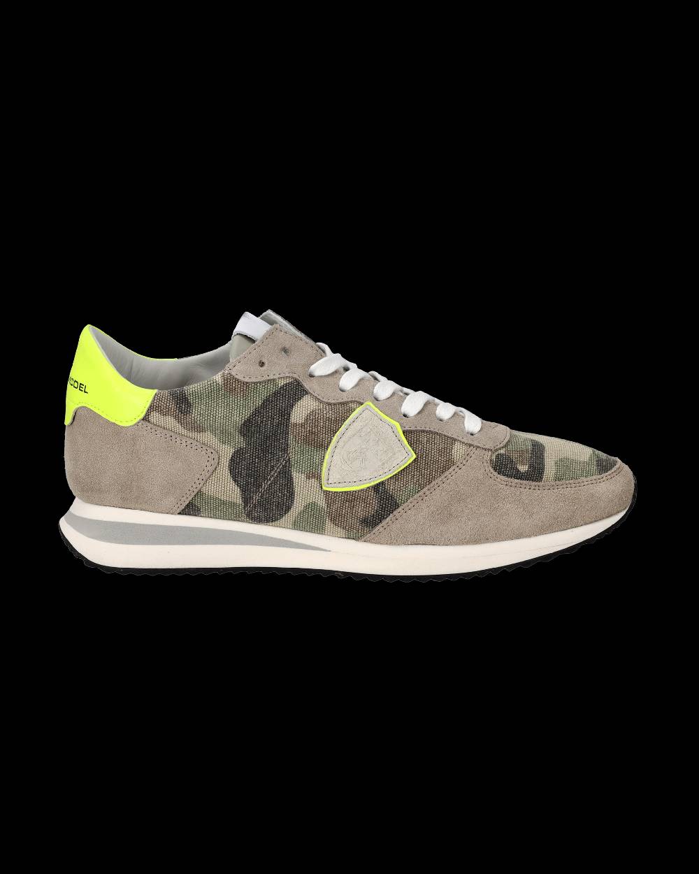 Philippe Model Sneakers Trpx da Uomo Verdi e Gialle in Tessuto Tecnico Promozione Limitata