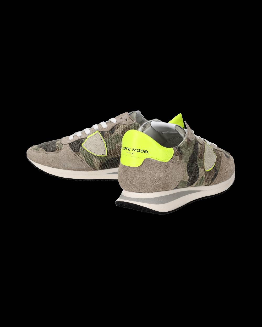 Philippe Model Sneakers Trpx da Uomo Verdi e Gialle in Tessuto Tecnico Promozione Limitata