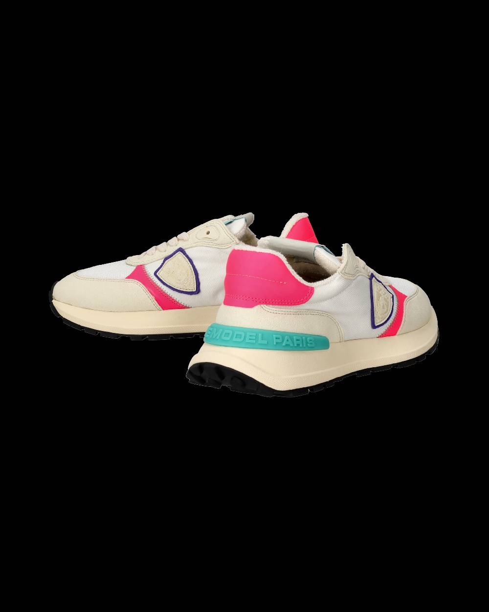 Philippe Model Sneakers Antibes da Donna Bianche e Fucsia in Tessuto Tecnico Fino Al -60%