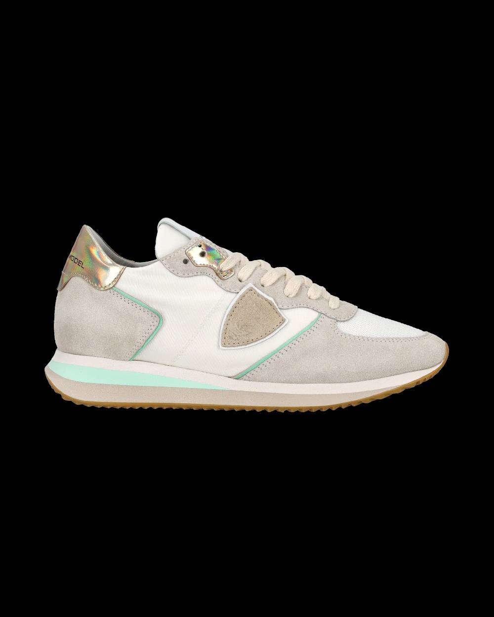 Philippe Model Sneaker bassa Trpx donna - bianco, acqua e oro Prezzo Ridotto