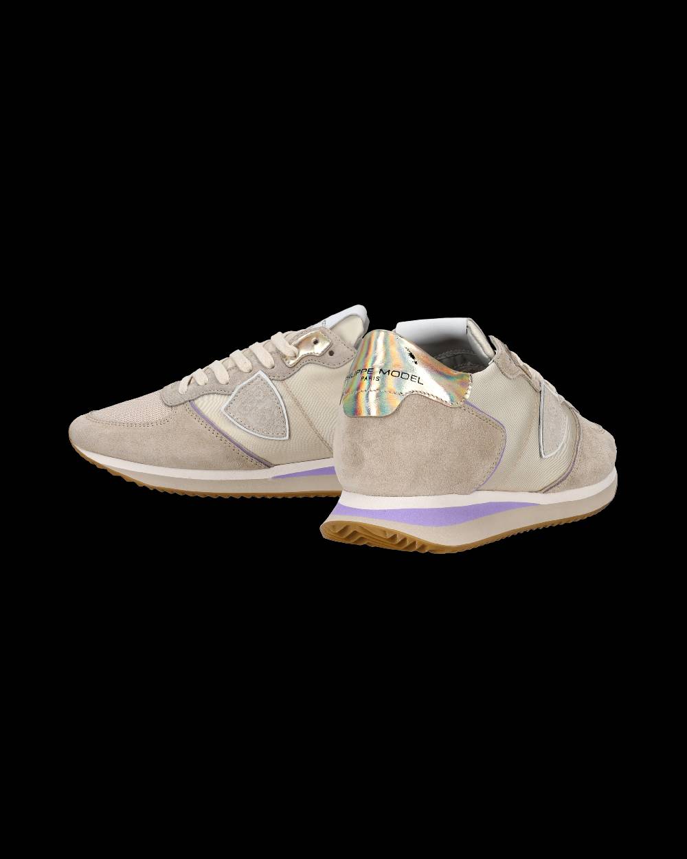 Philippe Model Sneaker bassa Trpx donna - beige e violetto Sottocosto