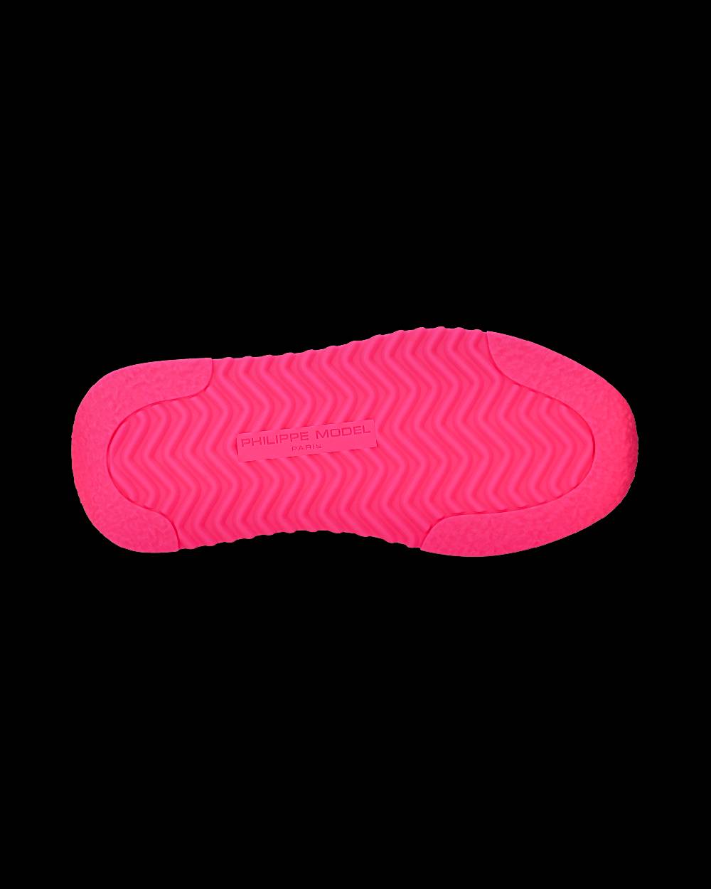 Philippe Model Sneakers Tropez 2.1 da Donna Bianche e Fucsia in Tessuto Tecnico Convenienza