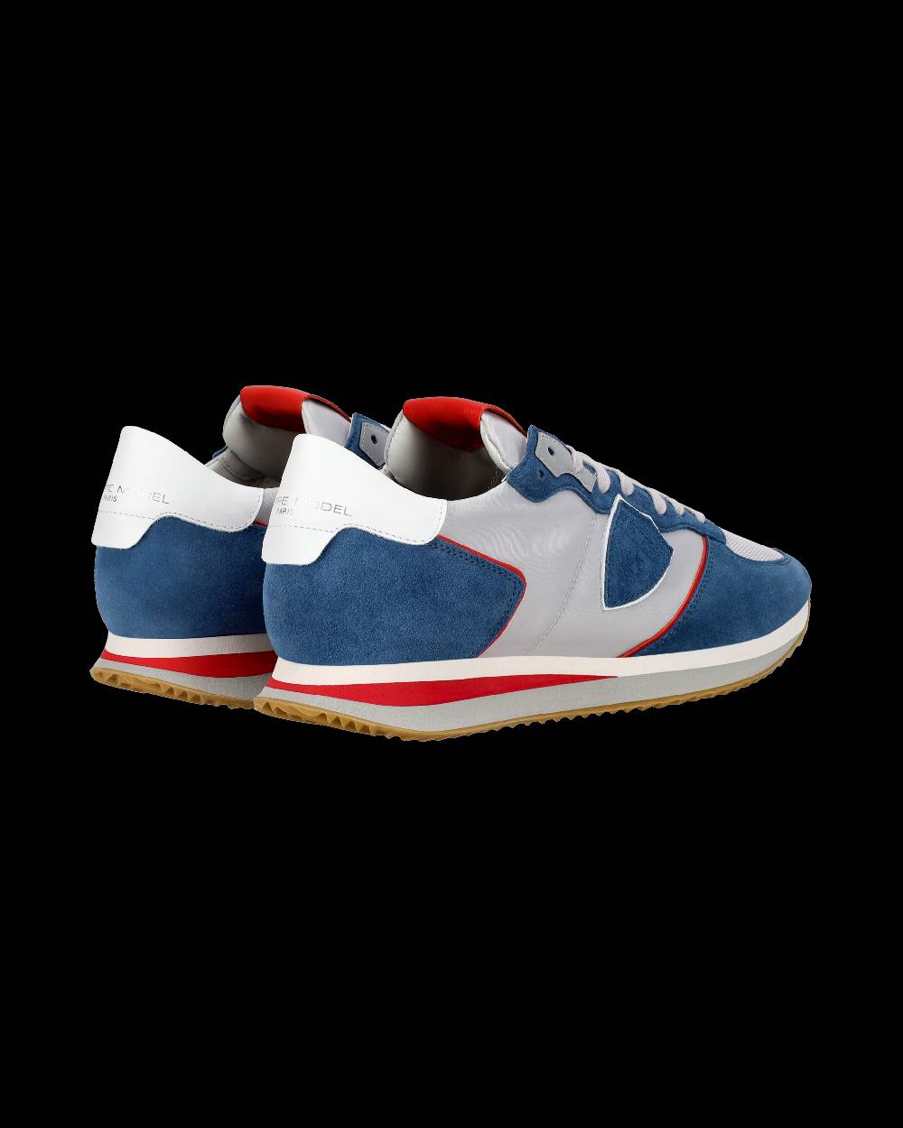 Philippe Model Sneaker casual Trpx da uomo in nylon e pelle - Denim e grigio Offerta