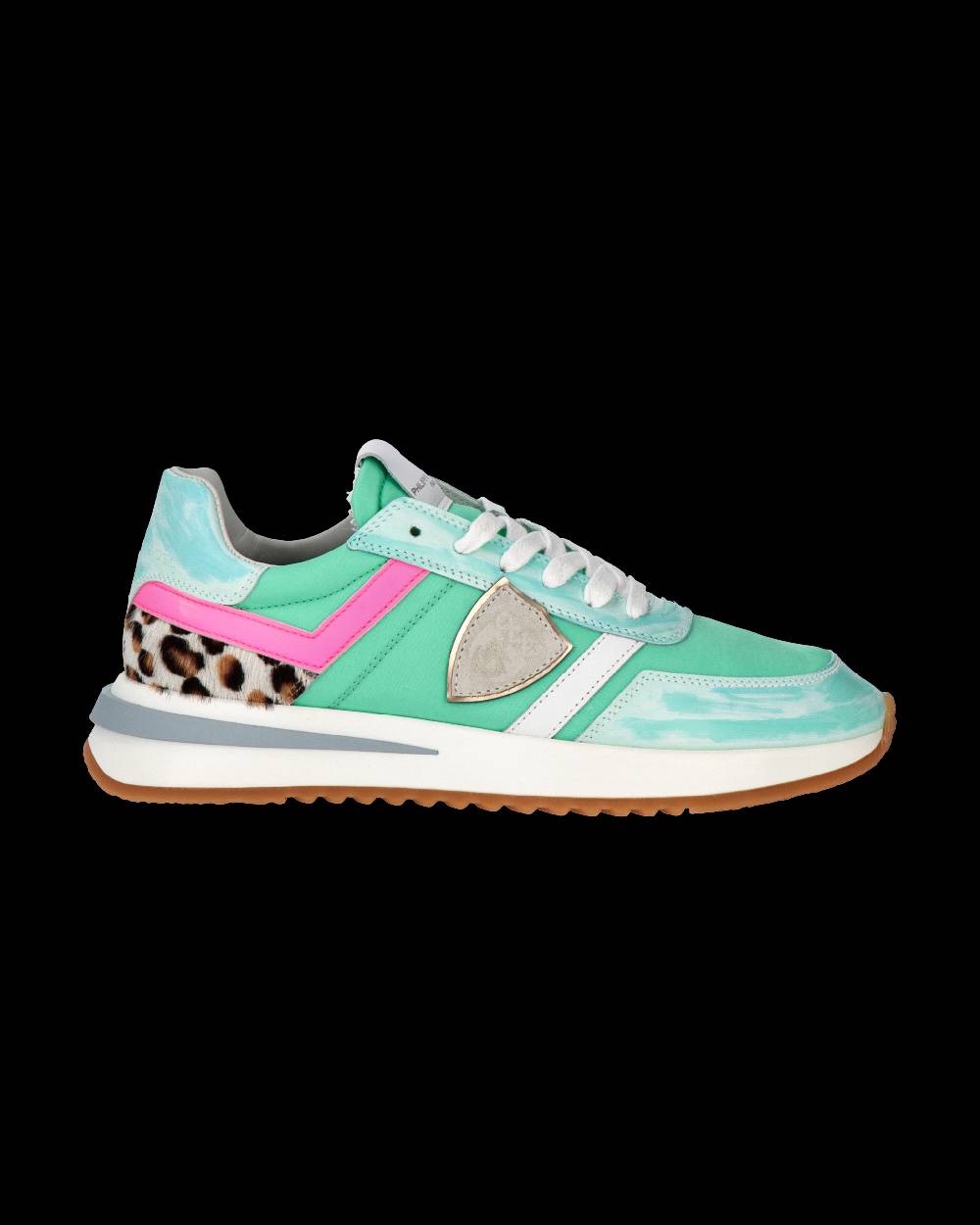Philippe Model Sneakers Tropez 2.1 da Donna Verde acqua in Tessuto Tecnico Online