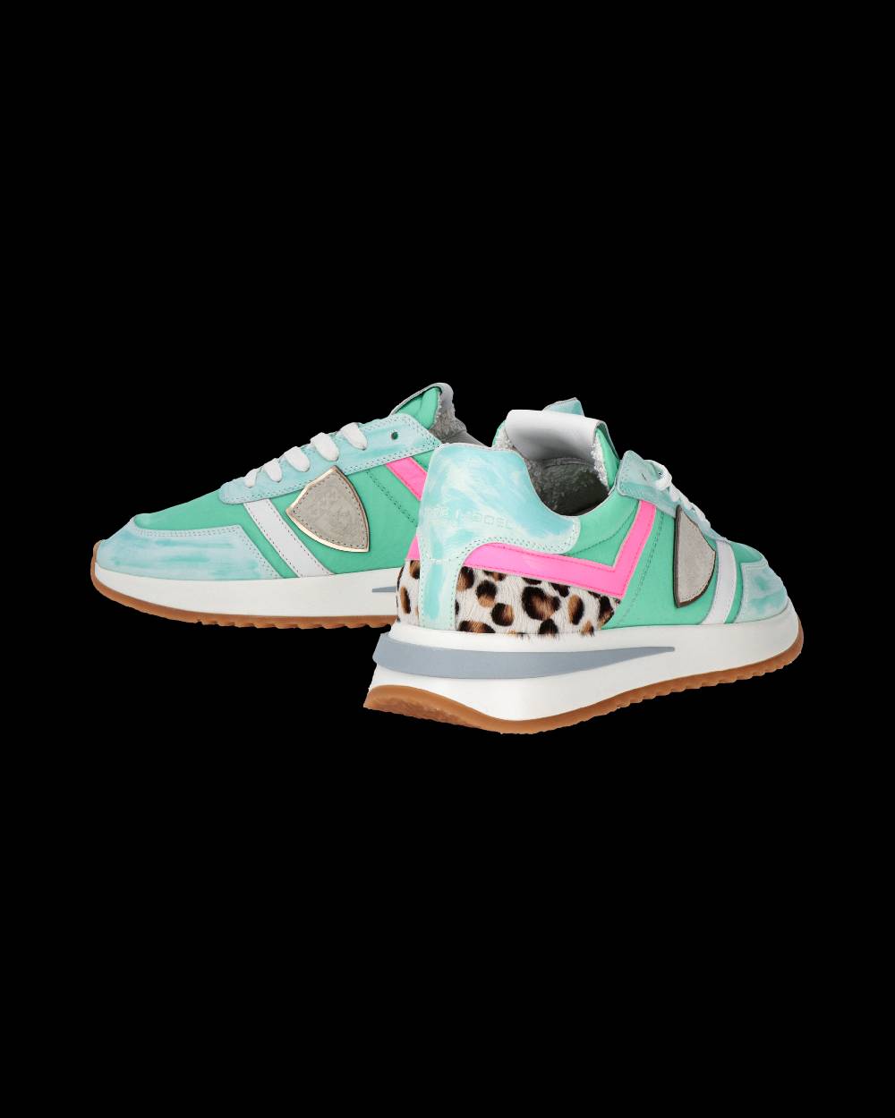 Philippe Model Sneakers Tropez 2.1 da Donna Verde acqua in Tessuto Tecnico Online